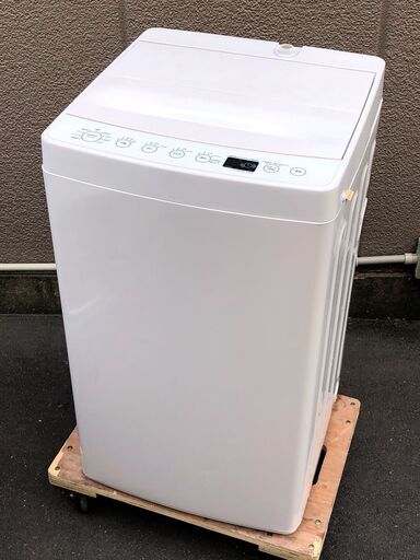 ㉒【6ヶ月保証付・税込み】タグレーベル バイ アマダナ 4.5kg 全自動洗濯機 AT-WM45B 18年製【PayPay使えます】
