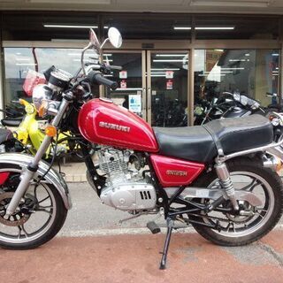 NO.3754 GN125H 空冷4サイクル単気筒エンジン レッド ☆彡