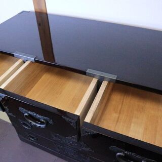 美品 最高級 欅産業 伝統工芸 仙台箪笥 欅材 木地呂漆塗り 民芸箪笥 衣装箪笥 時代箪笥 和箪笥 直接引き取り限定