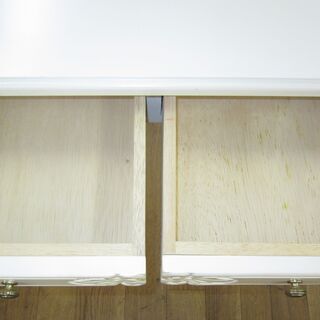 R237 おしゃれロココ調アンティークパーソナルデスク、幅121cm 美品