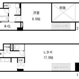 ★☆71㎡のメゾネット物件★☆　🌈人気の堺筋本町エリア🌈　礼金0...