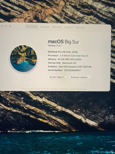 MacBook Pro 16インチ ストレージ以外フルスペック