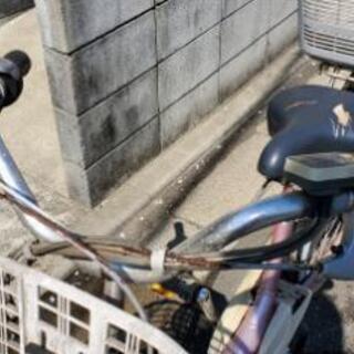 ヤマハ　電動自転車　前後カゴ付