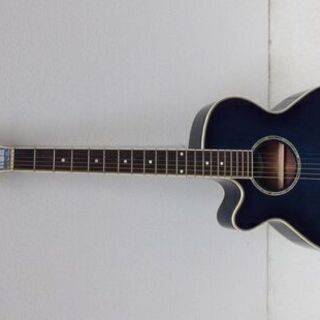 値下げ アコースティックギター アリア ET380ブルー 左利き用