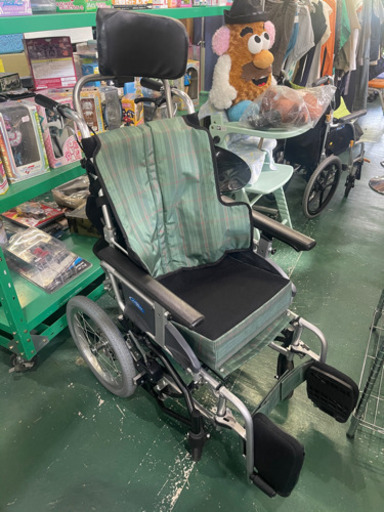 日進　座王　車椅子　NAH-F5　ティルト機構付介助用車椅子　中古美品