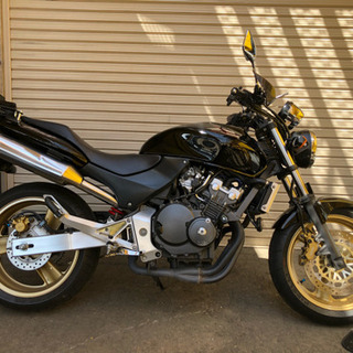 ホンダ ホーネット250 後期型！ ブラック！ リアキャリア、トップBOX付き♪