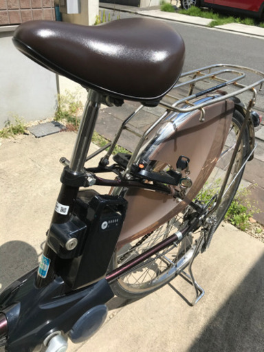 電動自転車 Panasonic ビビ DX 茶 地域限定送料無料 ビビ DX 16AH 新