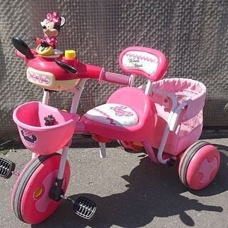 三輪車◆ ディズニー ミニーちゃん ピンク