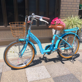 【ネット決済】子供自転車18インチ（補助輪あり）