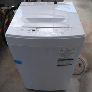 【ネット決済】TOSHIBA　全自動洗濯機4.5キロ　2018年製