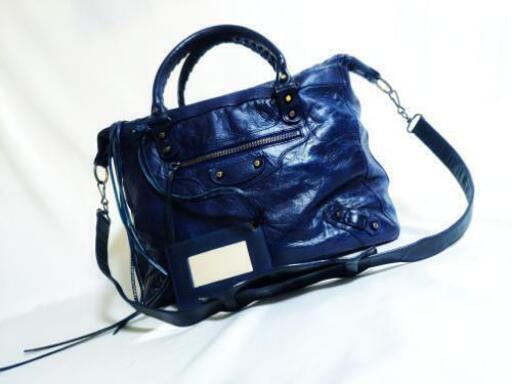BALENCIAGA クラシック シティ ネイビー 2way ショルダーバッグ