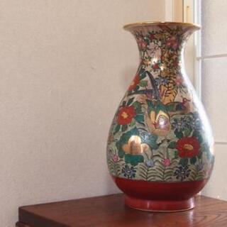 九谷焼 花瓶 花器 飾り壺　九谷陶正古美術 