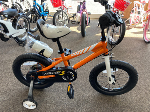 子供用自転車　14インチ　オレンジ((5956)