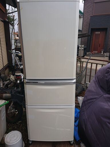 三菱冷蔵庫 MR-C34T-W （右開きドア） 自動製氷機能付き ２０１２年製 除菌清掃渡し