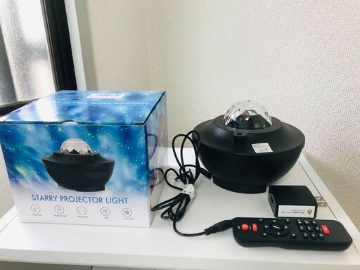 【美品】スタープロジェクターライト ベッドサイドランプ 投影ランプ プラネタリウム