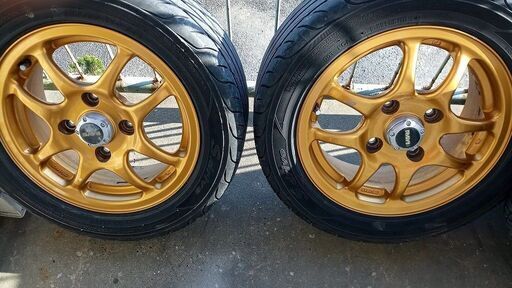 引取限定】スズキカプチーノ RAYSホイール4本セット アウトレット