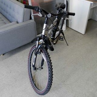 ▷マウンテンバイク 26インチ 6×3段変速 SPALDING MTB 自転車 シルバー