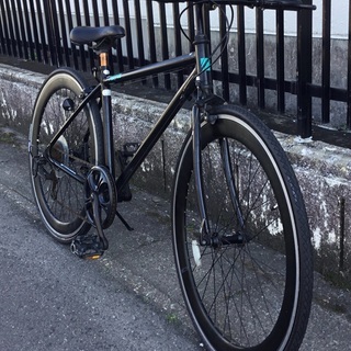 動作＞NEXTYLE・ネクスタイル・ブラック・軽量アルミフレーム 700C