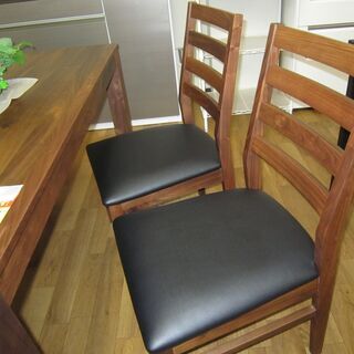 R098 天然木ダイニング5点セット、4人用ダイニングセット、展示品