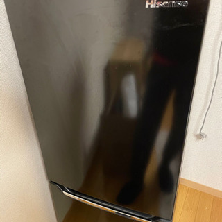 hisense 冷凍庫付き 冷蔵庫  2ドア 黒 150L