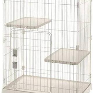 猫用　3段　リッチェル　リビングゲージ　LK-830H　ホワイト