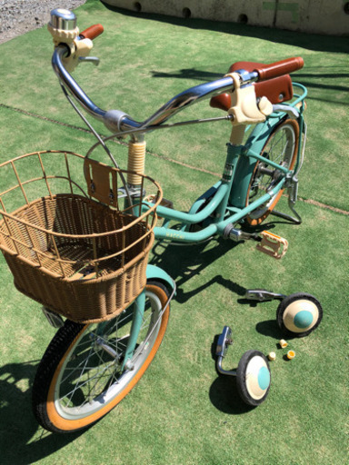 松本市引取限定☆子供用自転車☆16インチ『ハッチ』補助輪付ブリヂストン