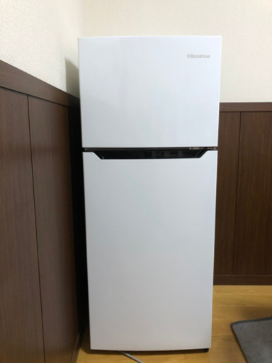 ハイセンス 2ドア 冷蔵庫 120L 美品