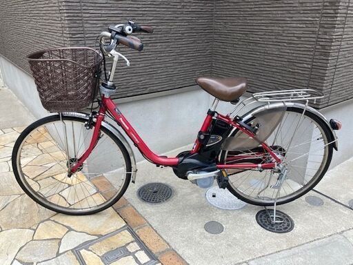 バッテリー最高レベル！大容量8AhPanasonic　電動自転車　ビビDX　26インチ　電動自転車　電動アシスト自転車　411③