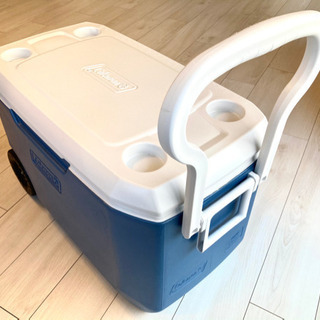 ※値下しました【美品】コールマン　クーラーボックス　エクストリームホイールクーラー/62QT（アイスブルー）