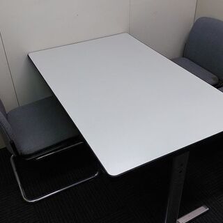 会議用テーブル・ミーティングテーブル（椅子３脚付き）タテ75×ヨ...