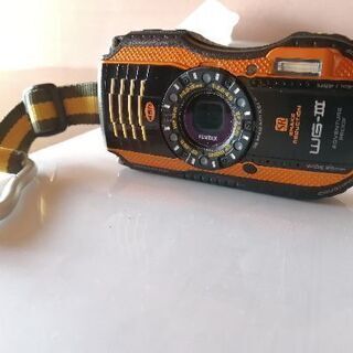 中古美品防水耐衝撃PENTAX WG-3 ORANGE