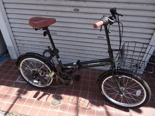 折りたたみ自転車　20インチ　6段切り替え　自転車
