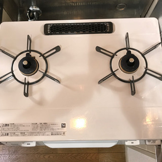 【2口ガスコンロ】都市ガス/両面焼き