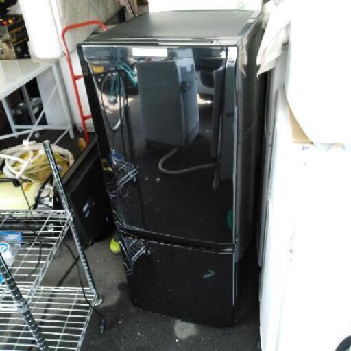 超美品　2020年製　146L　2ドア冷蔵庫　三菱 黒　MR-P15E-B1 札幌　リサイクル　ゴリラへ花束　南区　澄川