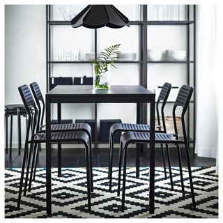 【ジャンク】IKEA ダイニングテーブル&椅子3脚