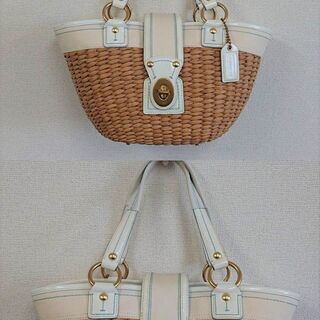 【美品】COACH コーチ ハンドバッグ カゴバッグ A0768...