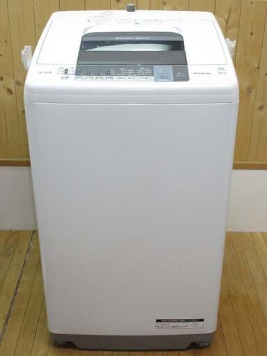 【中古】rb1068　日立　洗濯機　NW-6WY　6kg　HITACHI　全自動電気洗濯機　ふろ水ホース付　ふろ水ホース掛け付　白い約束　風脱水