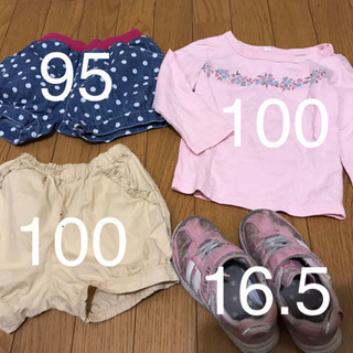 女の子95〜100洋服と靴 計4点