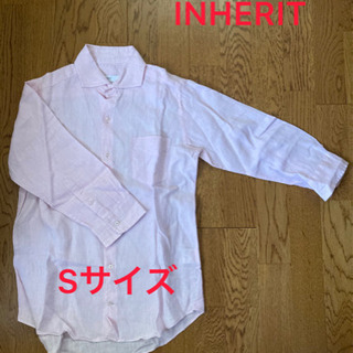 【ネット決済・配送可】INHERIT  七分袖シャツ　Sサイズ