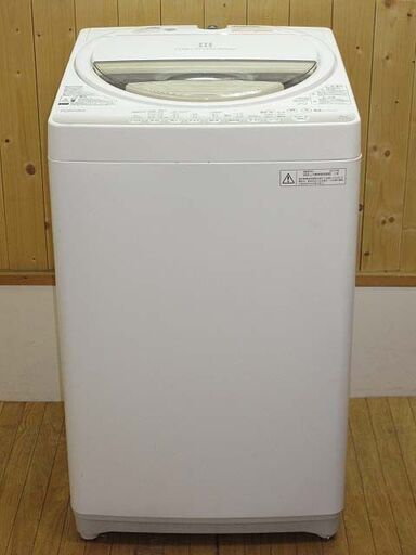 rb0881　東芝　洗濯機　AW-6G2　6kg　TOSHIBA　東芝全自動電気洗濯機　グランホワイト　パワフル浸透洗浄　最低水位12L　からみまセンサー