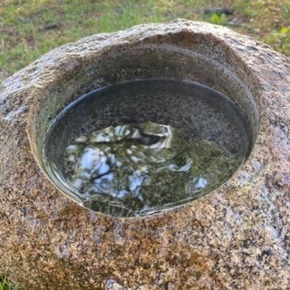 逸品 貴重 古い時代 つくばい 蹲 天然石‼️お値下げ可‼️【お引取希望】