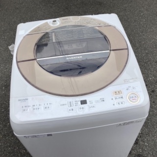 RKGSE-517】特価！シャープ/SHARP/7kg全自動洗濯機/ES-SH7C-N/中古/2018年