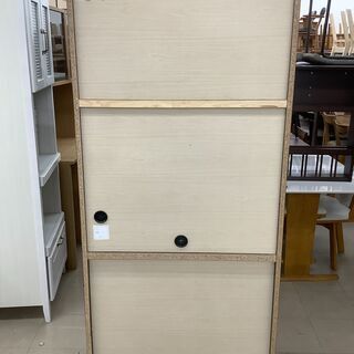 収納家具 ニトリ 2枚扉・引き出し付 レンジ台【トレファク牛久店】