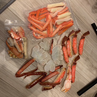 蟹　大量　食品サンプル
