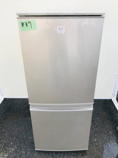 337番 シャープ✨ノンフロン冷凍冷蔵庫✨SJ-PD14Y-N‼️