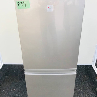 337番 シャープ✨ノンフロン冷凍冷蔵庫✨SJ-PD14Y-N‼️
