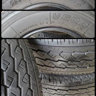 ◇SOLD OUT!◇工賃込み☆ハイエースやキャラバンに☆バリ山195/80R15