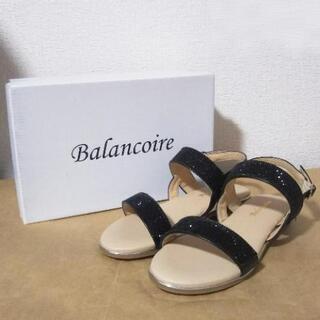 ☆新品☆Balancoire ビジューフラットサンダル ブラック