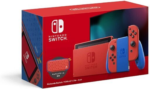 【送料無料】Nintendo Switch マリオレッド×ブルー セット