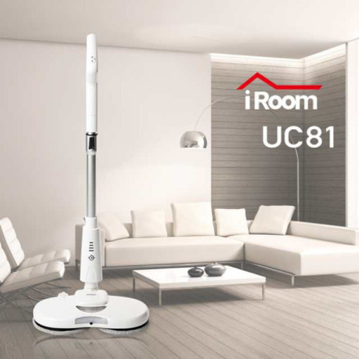 iRoom コードレス電動モップ クリーナー 充電式 コードレス 自立型 ホワイト